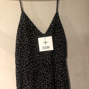 SEEK The Label Black polka dot jumpsuit